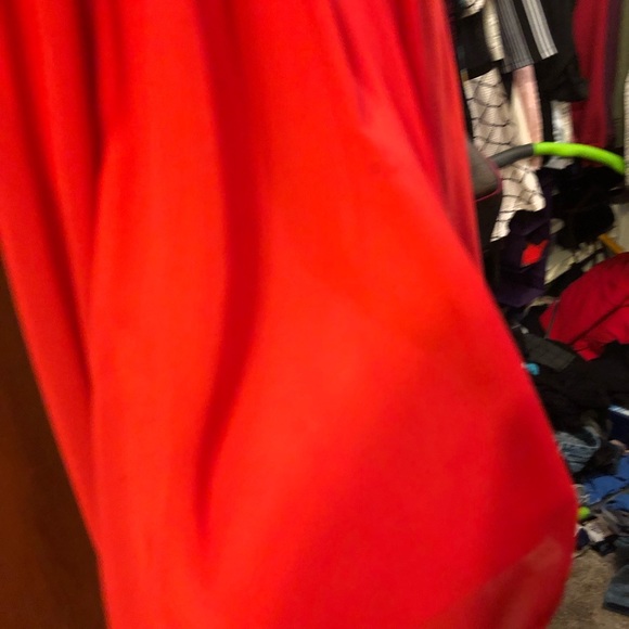 Red and gold High/ low homecoming dress - Picture 3 of 8